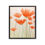 Red Poppy Flower Garden Framed Canvas Print Gallery Image 8