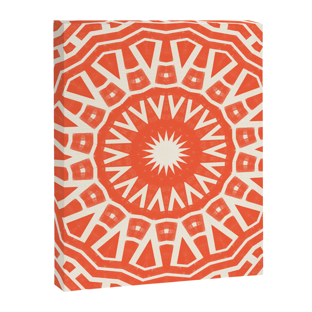 Red Sun Mandala Canvas Print Gallery Image 8