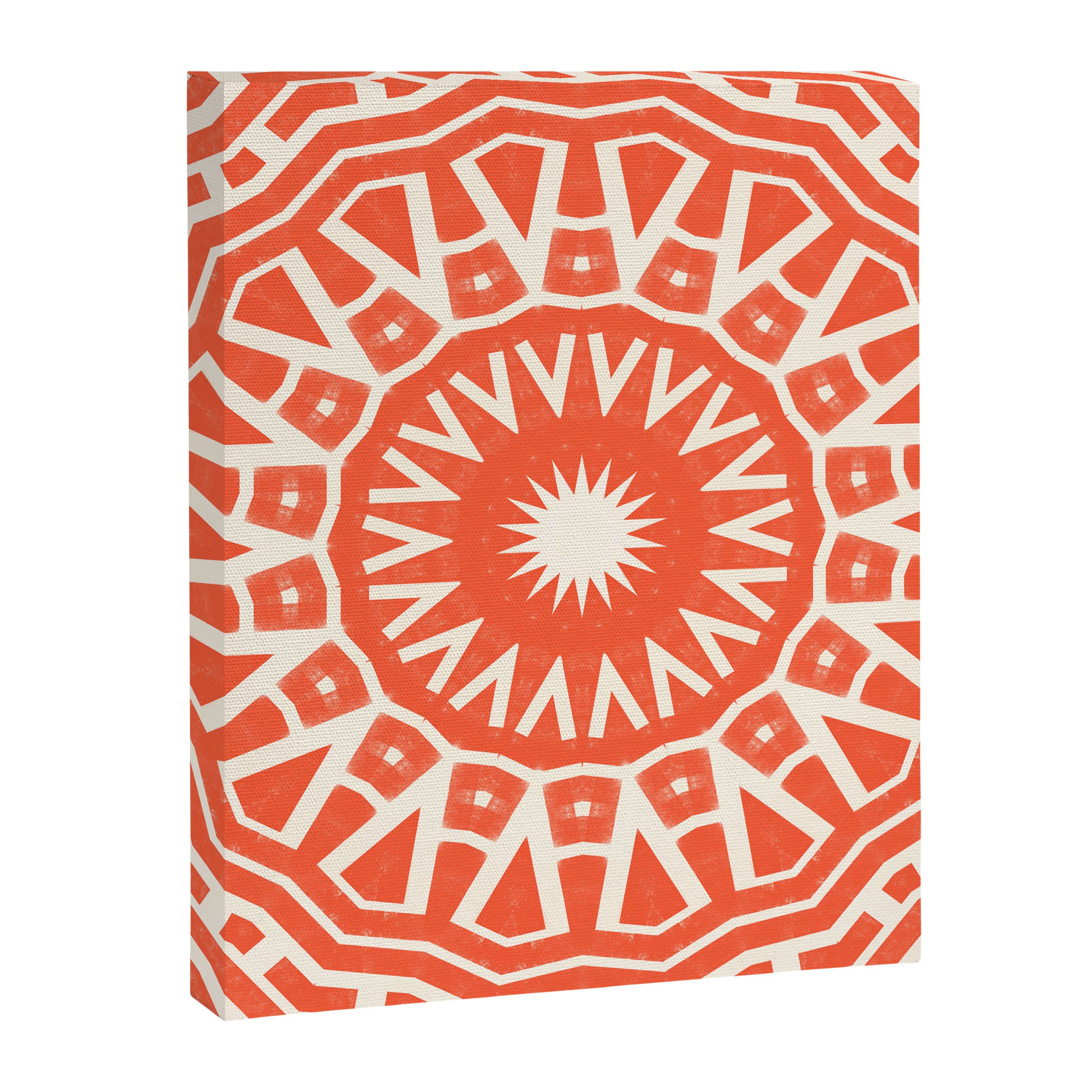 Red Sun Mandala Canvas Print Gallery Image 8