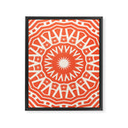 Red Sun Mandala Framed Canvas Print Gallery Image 8