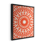 Red Sun Mandala Framed Canvas Print Gallery Image 2