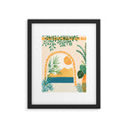 Resort Life Sunset Landscape / Villa Series Framed Art Print Gallery Image 5