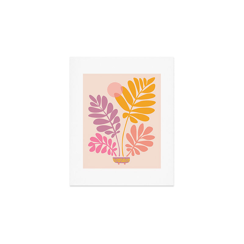 Retro Dancing Garden Art Print Gallery Image 1