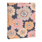 Retro Frilly Flowers in Pink and Orange Canvas Print Gallery Image 8
