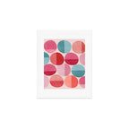 Retro Red and Pink Dots Art Print Gallery Image 1