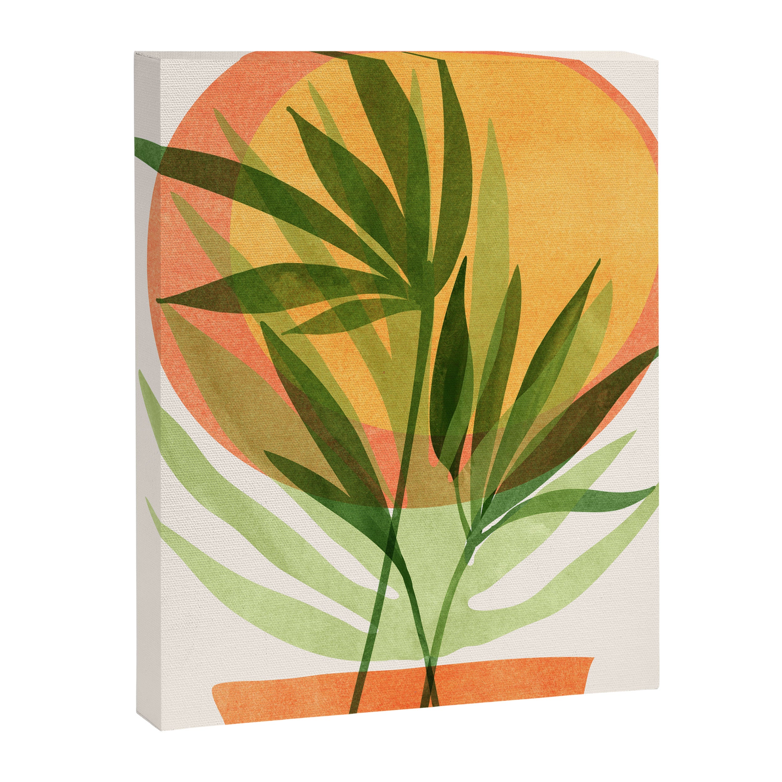 Retro Sunset Garden Still Life Canvas Print Gallery Image 8