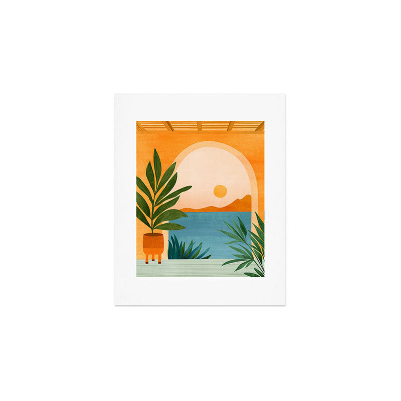 Riviera Villa View Art Print Gallery Image 1