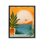 Riviera Villa View Framed Canvas Print Gallery Image 6