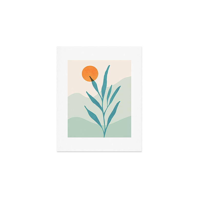 Sage Sunset Scene Art Print Gallery Image 1