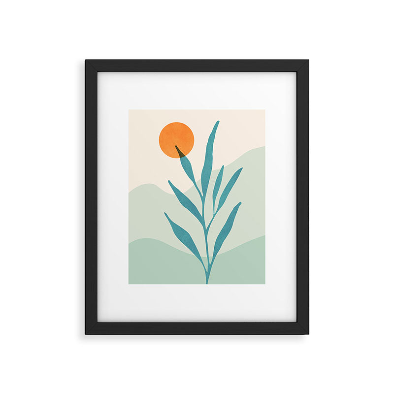 Sage Sunset Scene Framed Art Print Gallery Image 5