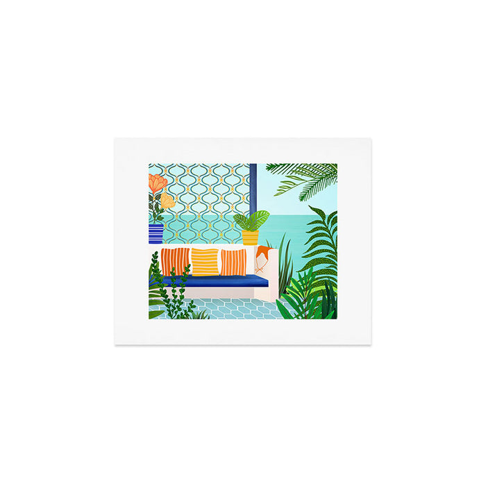 Sanctuary - Tropical Garden Villa Art Print Gallery Image 1