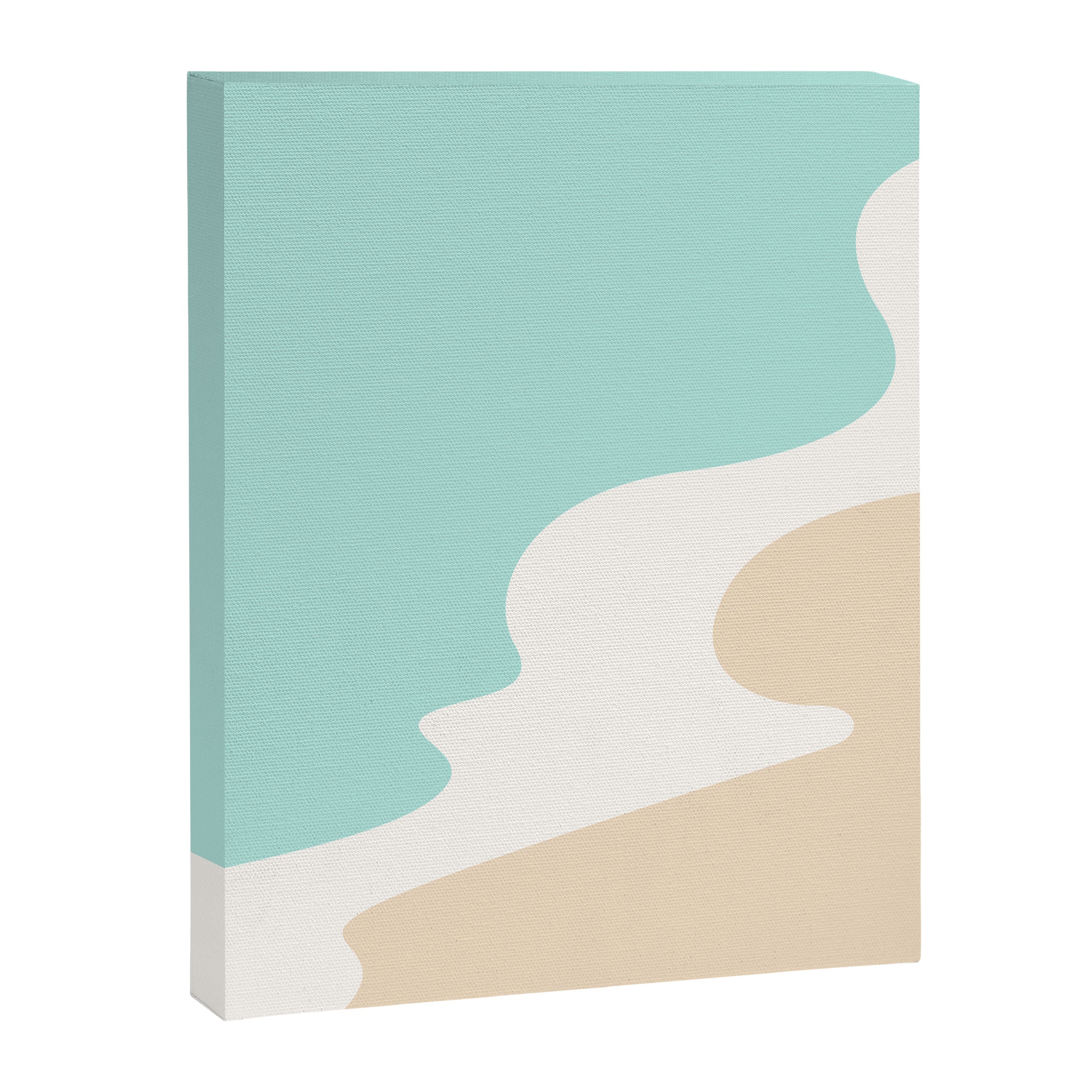 Sand and Sea Coastal Shoreline Canvas Print Gallery Image 6