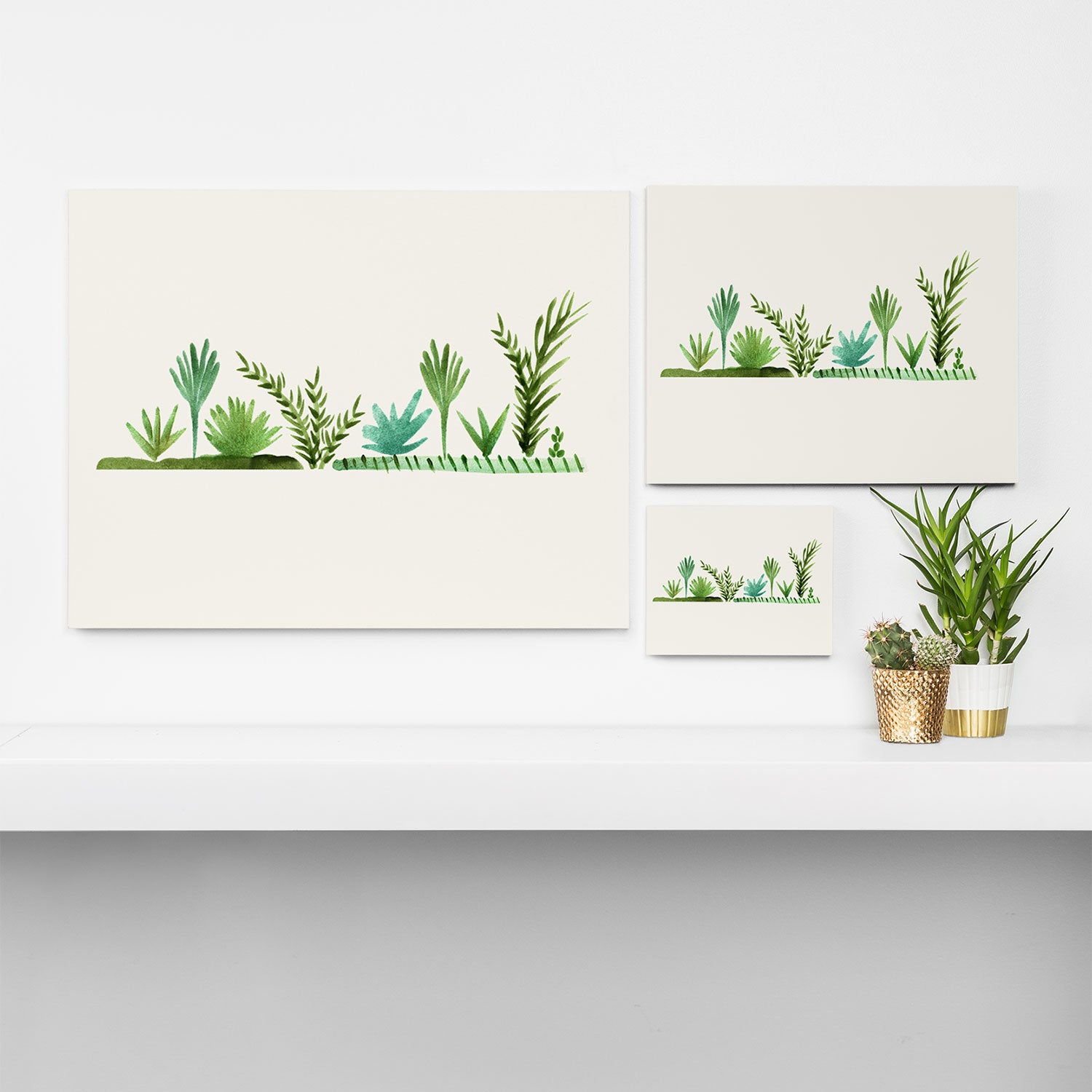 Santa Fe Desert Garden Painting Canvas Print Gallery Image 3