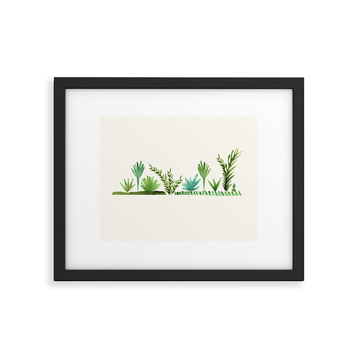 Santa Fe Desert Garden Painting Framed Art Print Gallery Image 1