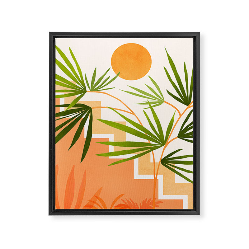 Santa Fe Summer Landscape Framed Canvas Print Gallery Image 6