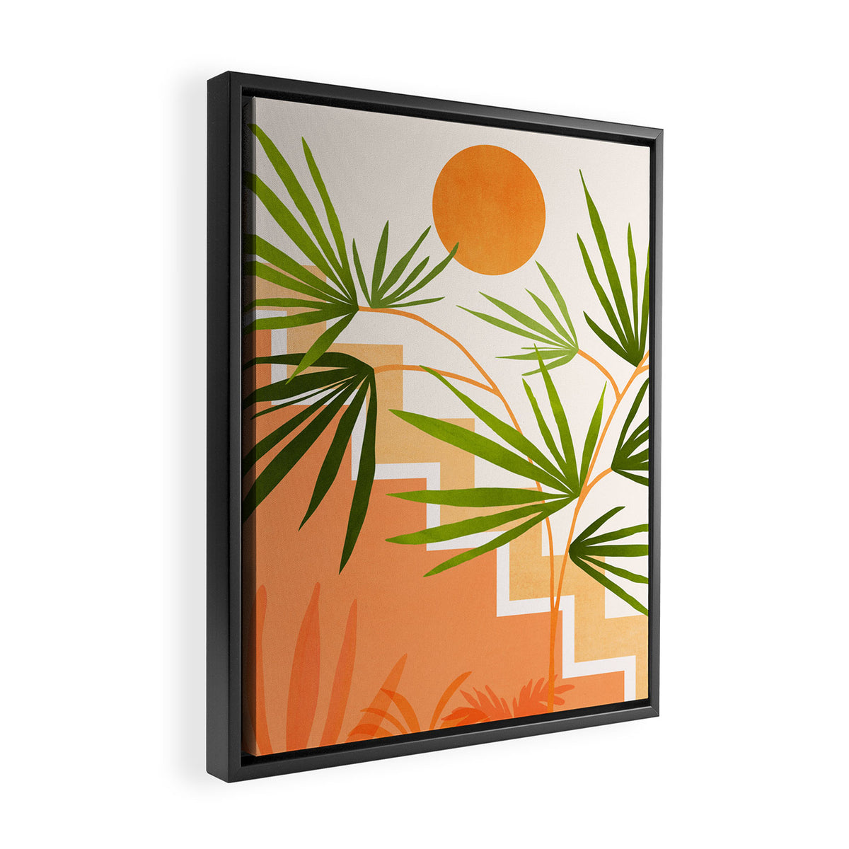 Santa Fe Summer Landscape Framed Canvas Print Gallery Image 2