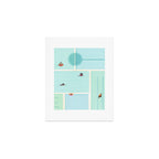 Saturdays At The Pool Illustration Art Print Gallery Image 1