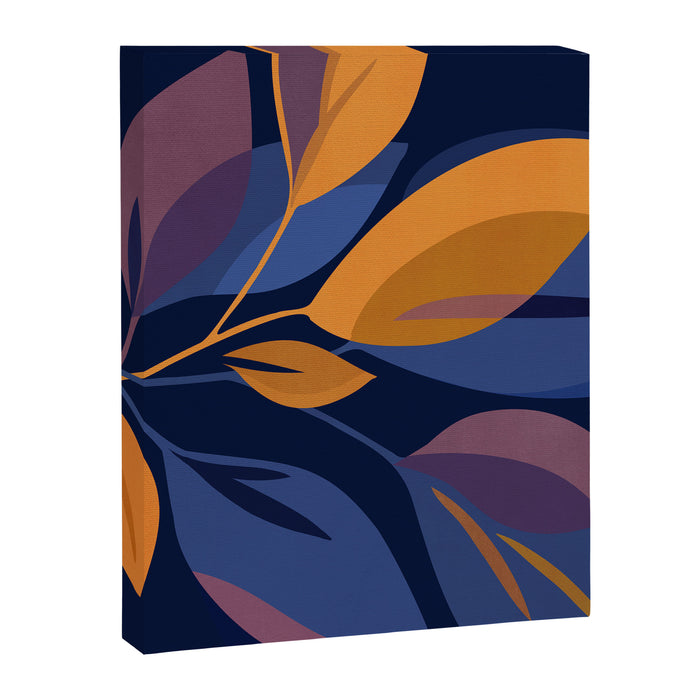 Scorpio Dark Abstract Botanical Canvas Print Gallery Image 1