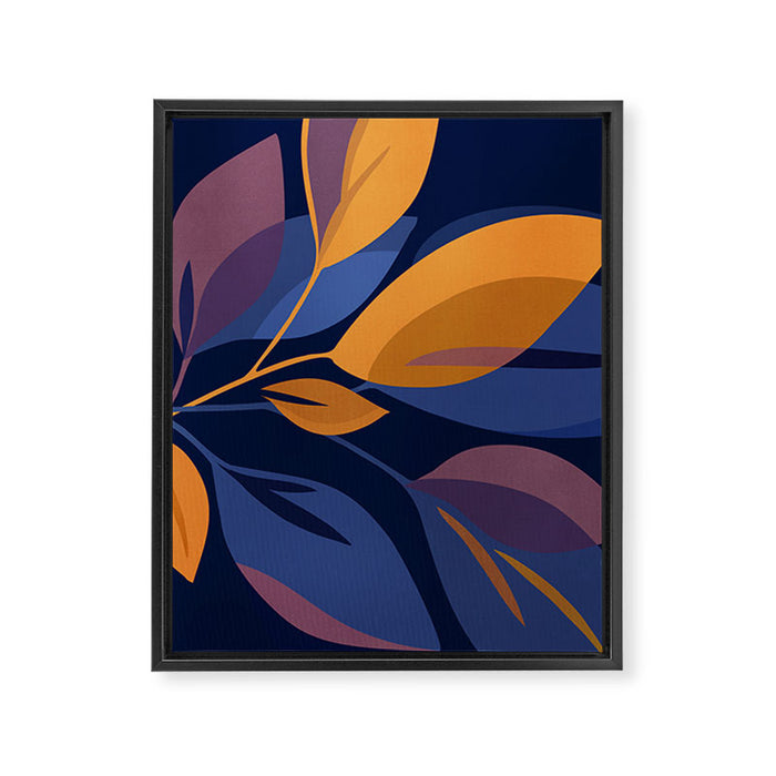 Scorpio Dark Abstract Botanical Framed Canvas Print Gallery Image 1