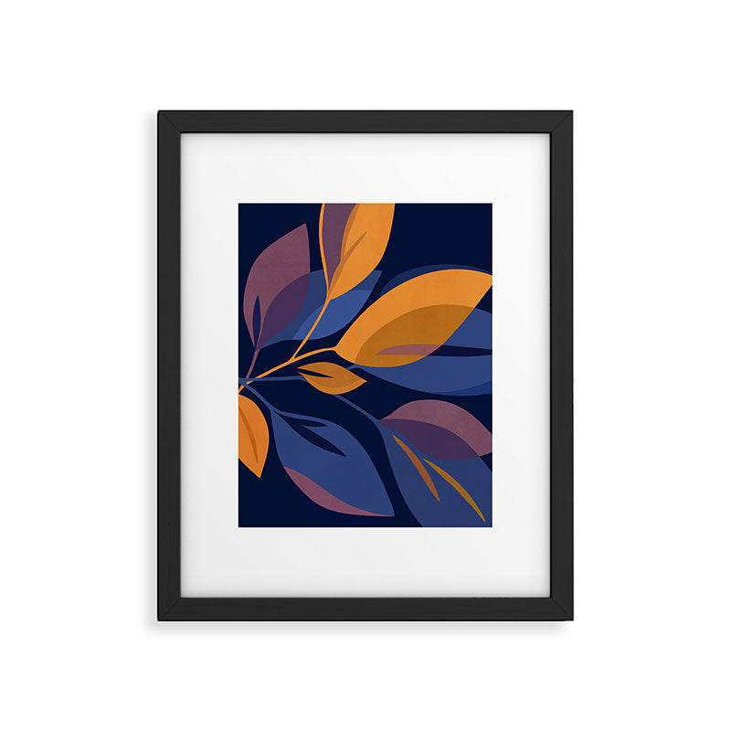 Scorpio Dark Abstract Botanical Framed Art Print Gallery Image 5
