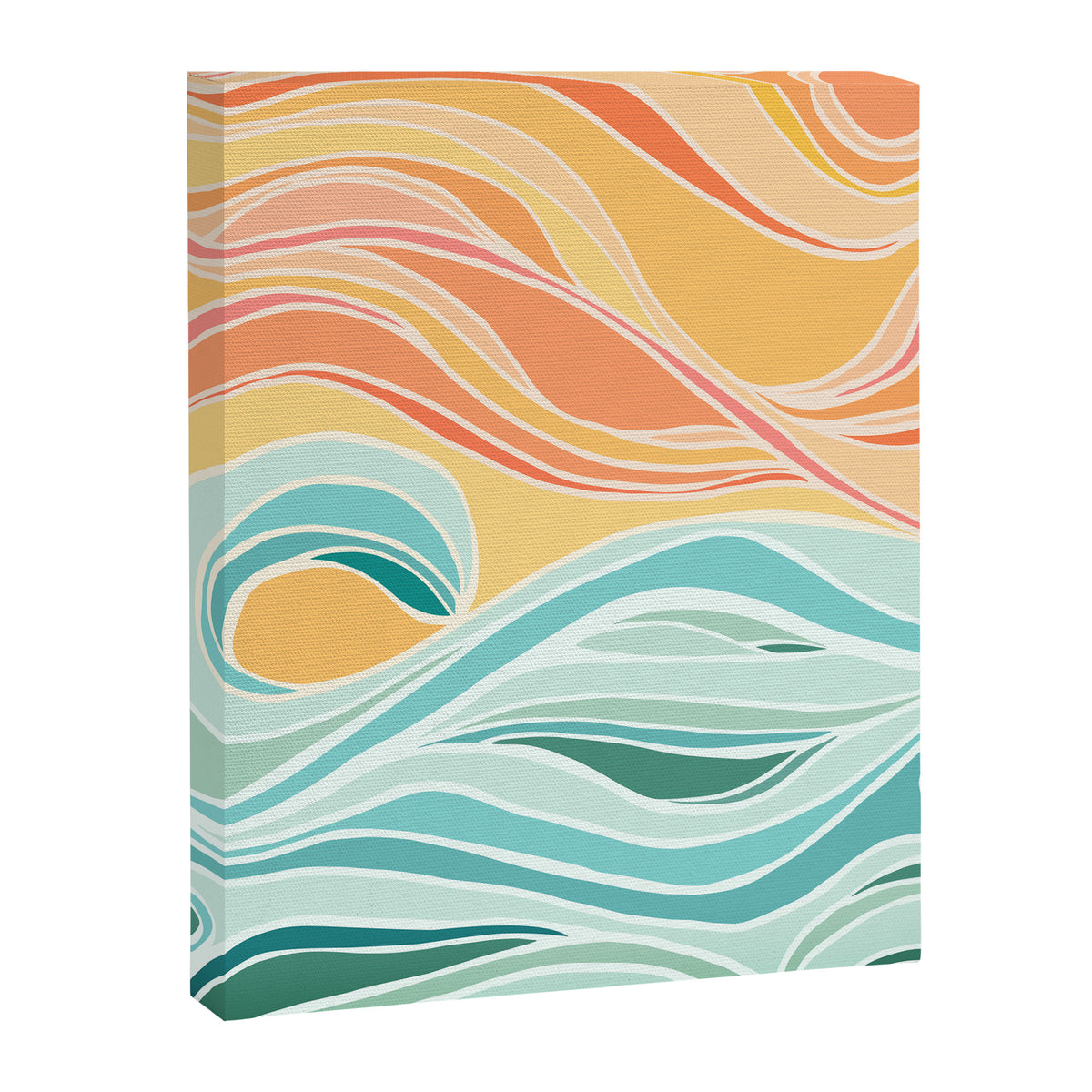 Sea and Sky Abstract Landscape Canvas Print Gallery Image 6