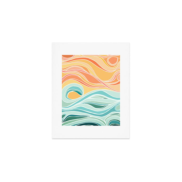 Sea and Sky Abstract Landscape Art Print Gallery Image 1