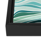 Sea and Sky Abstract Landscape Framed Canvas Print Gallery Image 3