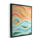 Sea and Sky Abstract Landscape Framed Canvas Print Gallery Image 2