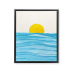 Seaside Sunrise View Framed Canvas Print Gallery Image 6