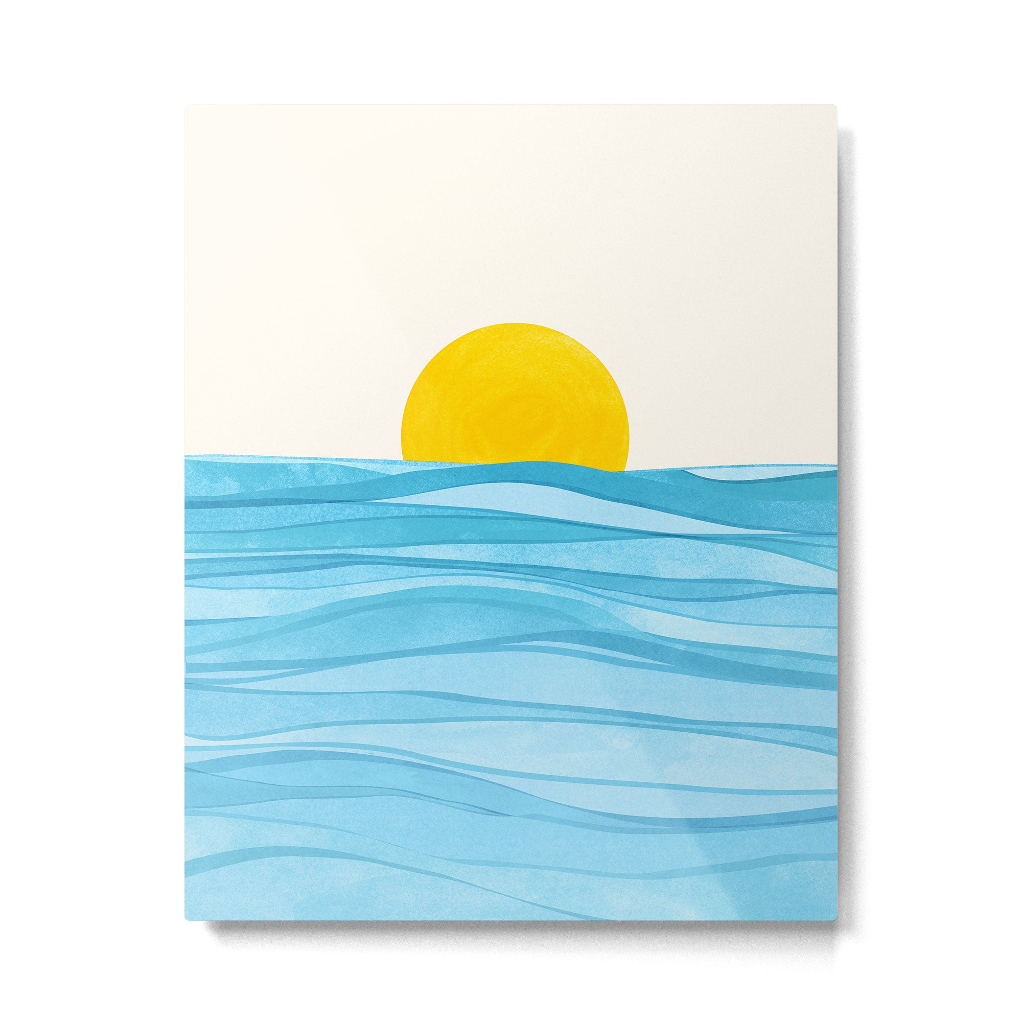 Seaside Sunrise View Metal Print Gallery Image 4
