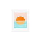 Seaside Sunset Art Print Gallery Image 1