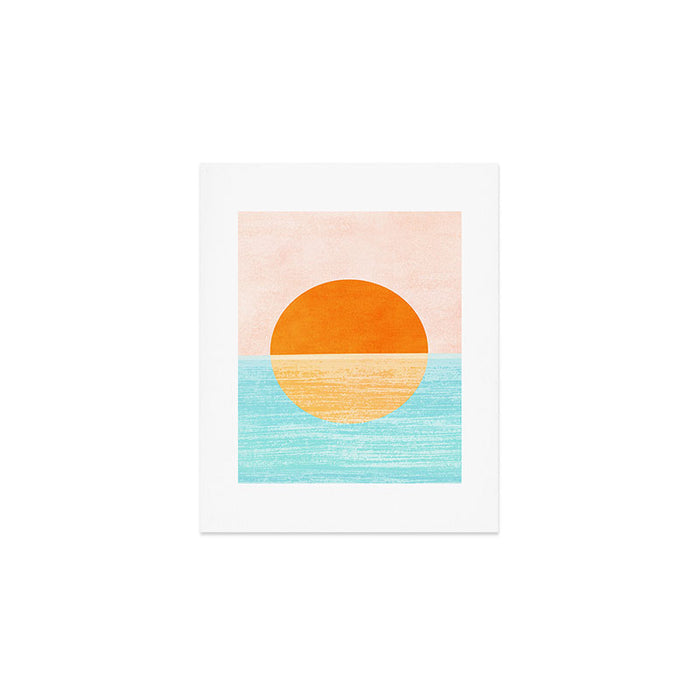 Seaside Sunset Art Print Gallery Image 1