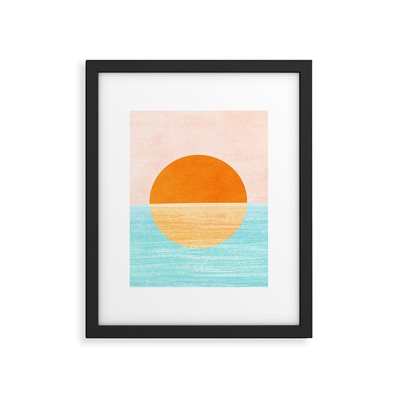Seaside Sunset Framed Art Print Gallery Image 6