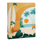 Seaside Surf Retreat Tropical Landscape / Villa Series Canvas Print Gallery Image 6