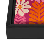Secret Kisses Floral Design Framed Canvas Print Gallery Image 3