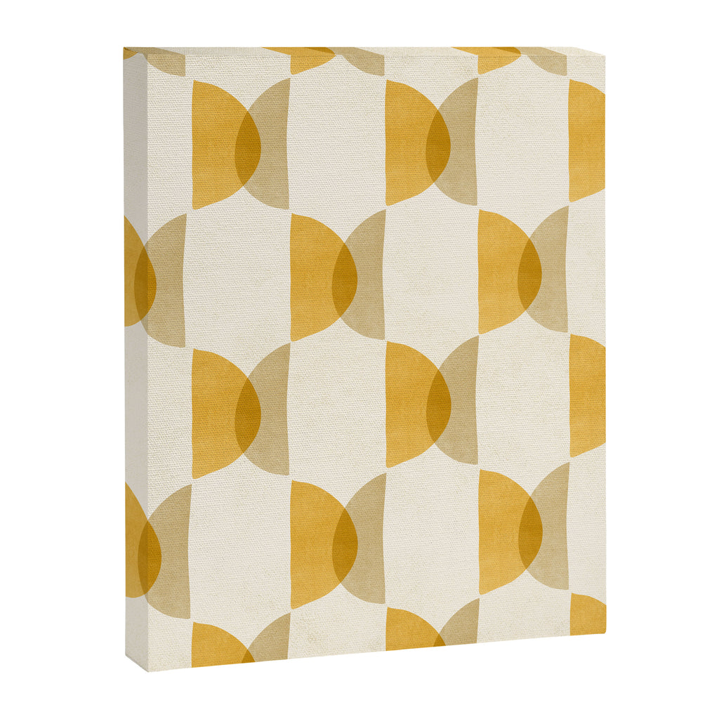 Shape Study in Gold / Geometric Pattern Canvas Print Gallery Image 8
