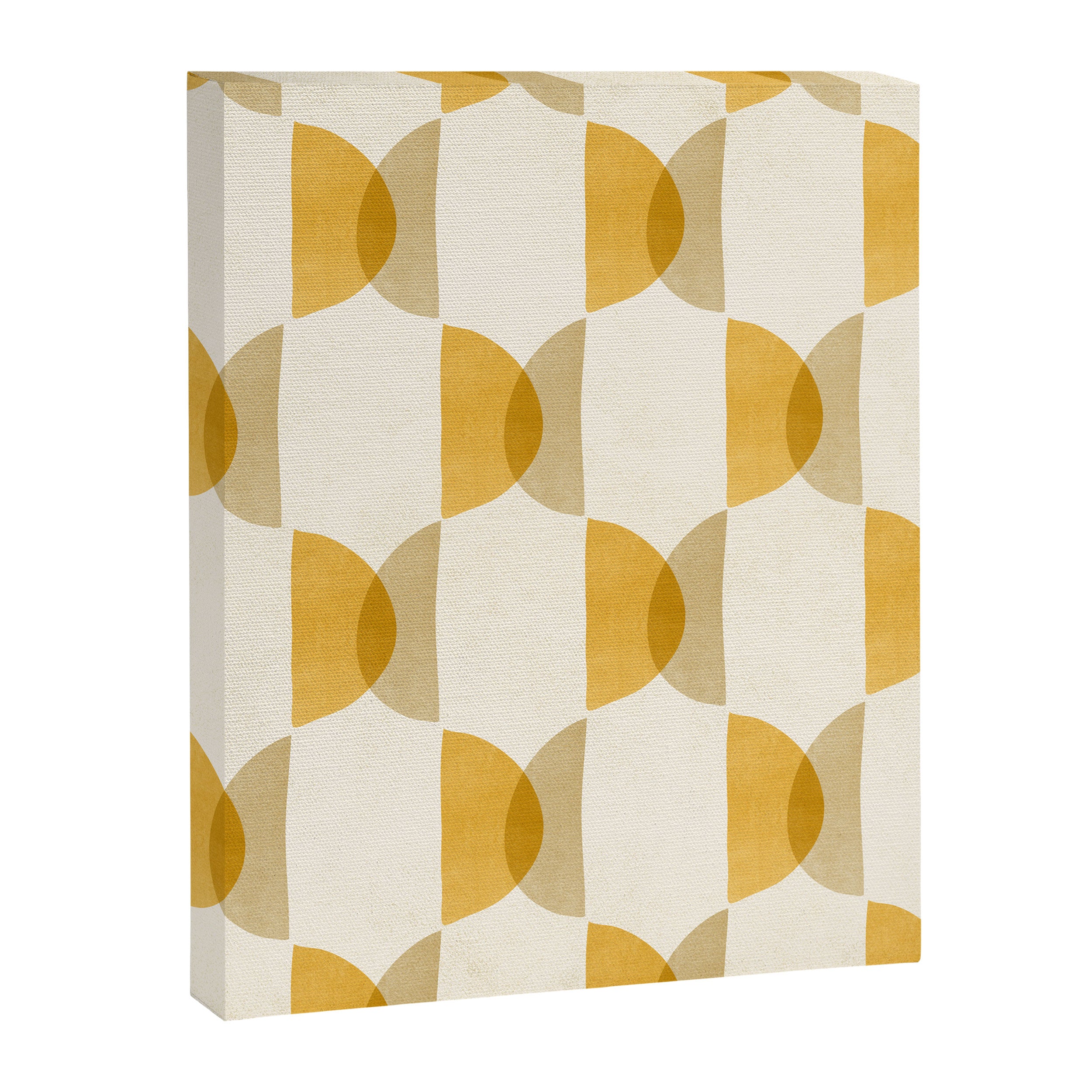 Shape Study in Gold / Geometric Pattern Canvas Print Gallery Image 8