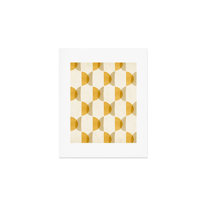 Shape Study in Gold / Geometric Pattern Art Print Gallery Image 1