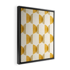 Shape Study in Gold / Geometric Pattern Framed Canvas Print Gallery Image 2