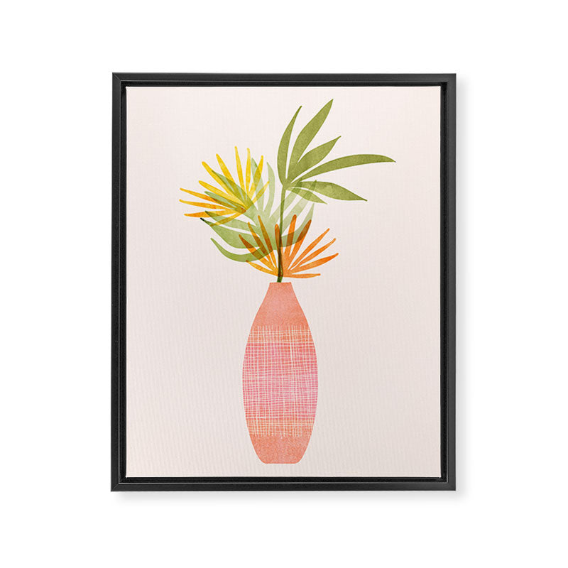 Simple Modern Tropical Bouquet Framed Canvas Print Gallery Image 6