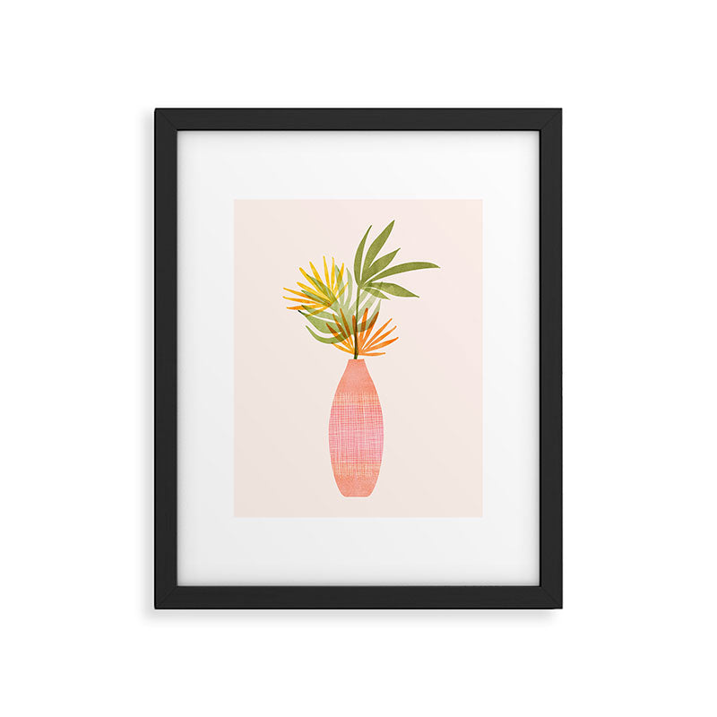 Simple Modern Tropical Bouquet Framed Art Print Gallery Image 5