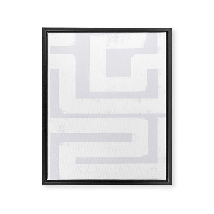 Snow Day Maze Framed Canvas Print Gallery Image 1