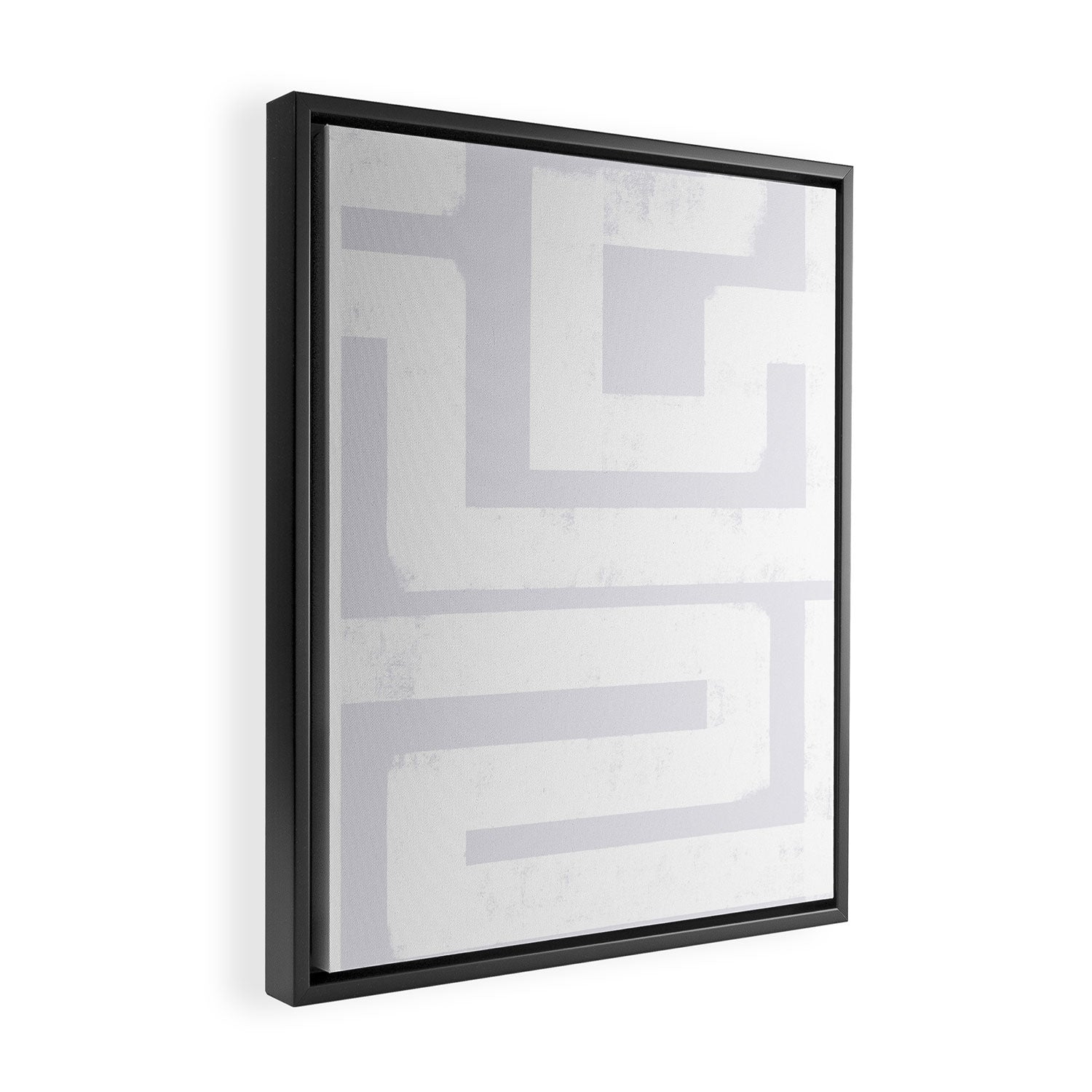 Snow Day Maze Framed Canvas Print Gallery Image 2