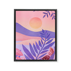 South Seas Sunrise / Tropical Landscape Framed Canvas Print Gallery Image 6