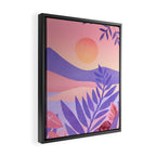 South Seas Sunrise / Tropical Landscape Framed Canvas Print Gallery Image 2