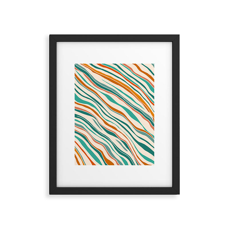 Southwest Abstract Stripes Framed Art Print Gallery Image 5