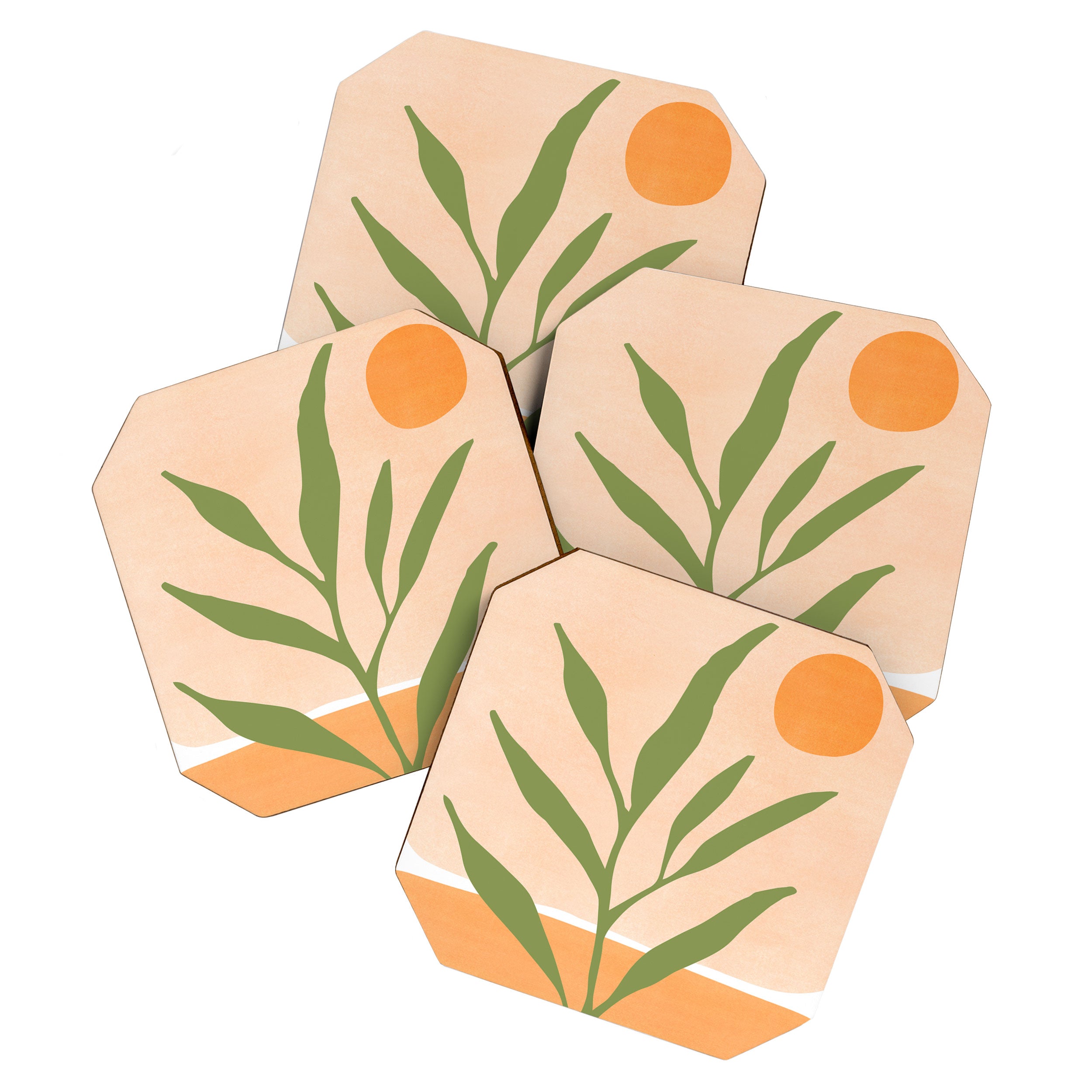 Southwest Sunrise Abstract Landscape Coaster Gallery Image 1