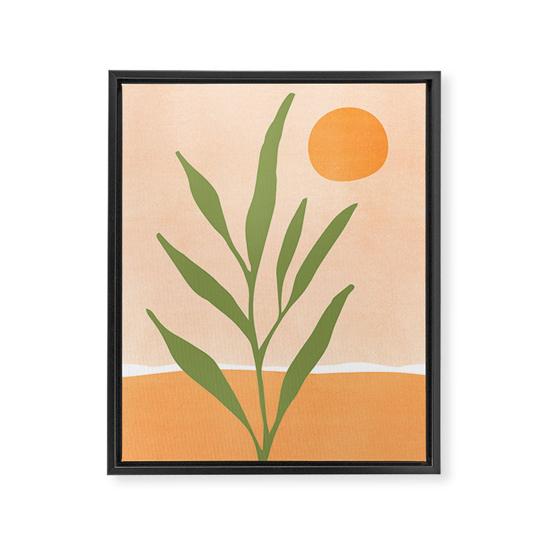 Southwest Sunrise Abstract Landscape Framed Canvas Print Gallery Image 6