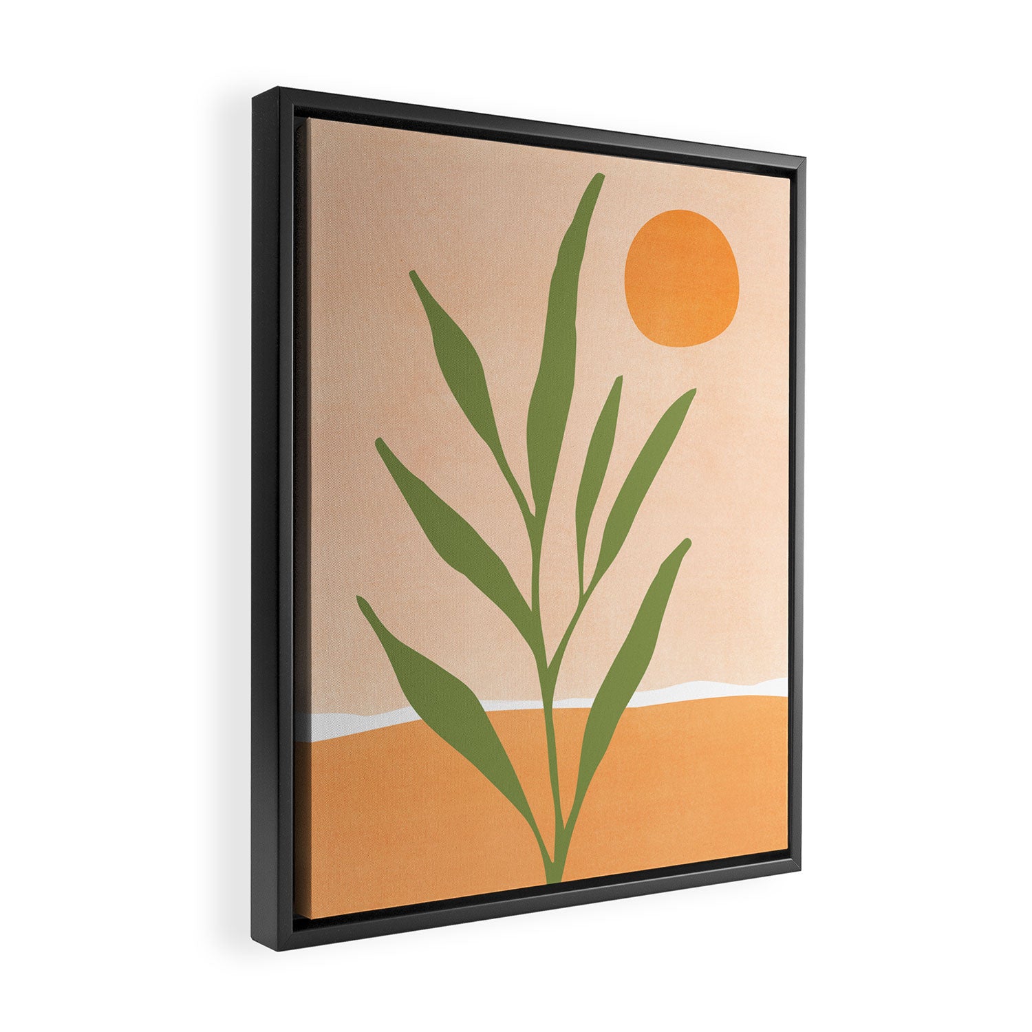 Southwest Sunrise Abstract Landscape Framed Canvas Print Gallery Image 2