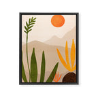 Southwest Sunset Gaze - Colorful Landscape Framed Canvas Print Gallery Image 6